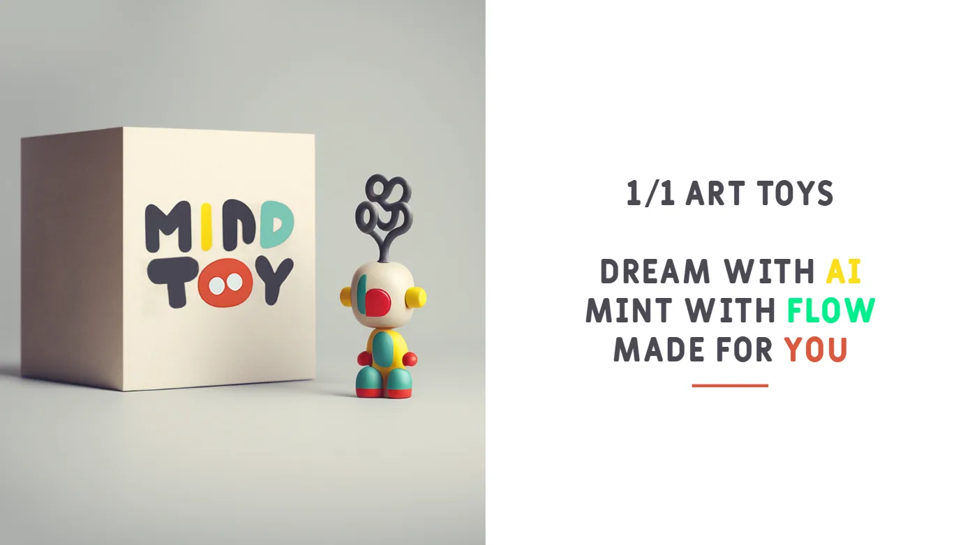 Mind Toy, AI-designed collectibles minted on Flow
